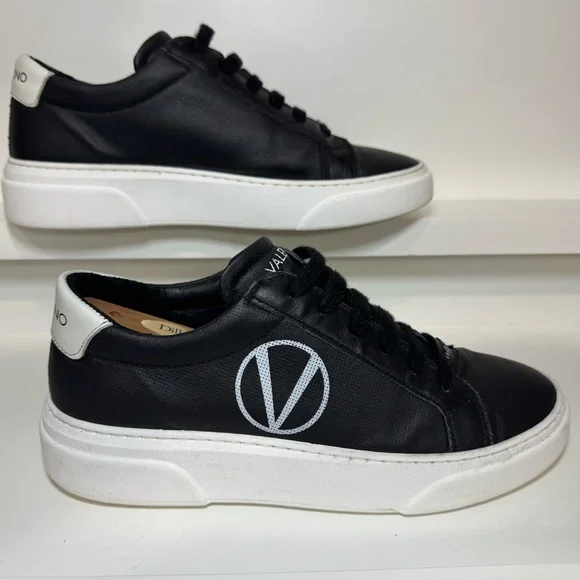 VALENTINO BY MARIO VALENTINO Febo Sauvage Pt. Leather Sneakers Men 7 Women 8.5 - Picture 13 of 16